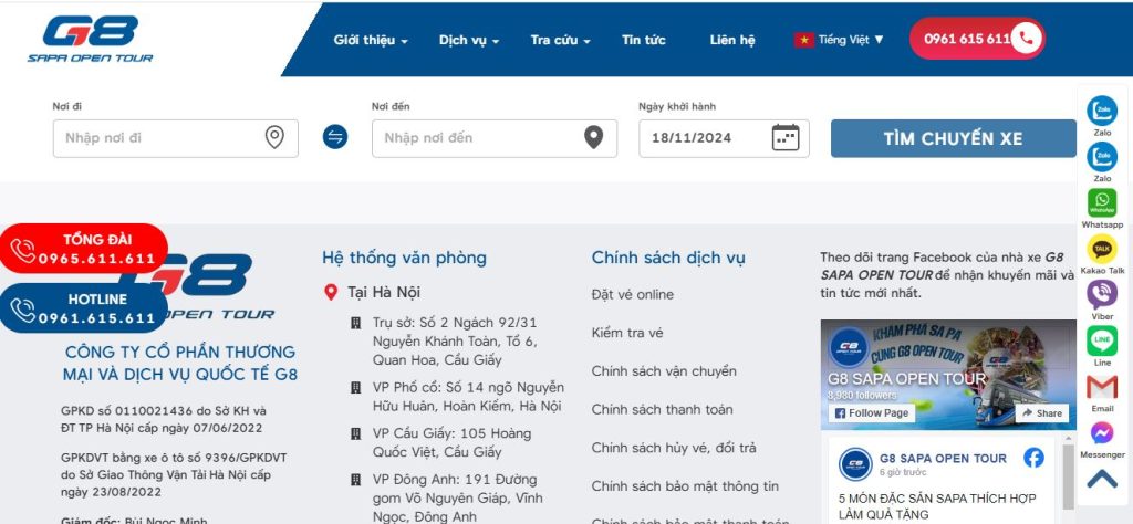 Giao diện mục đặt vé dễ dàng thao tác và điền thông tin