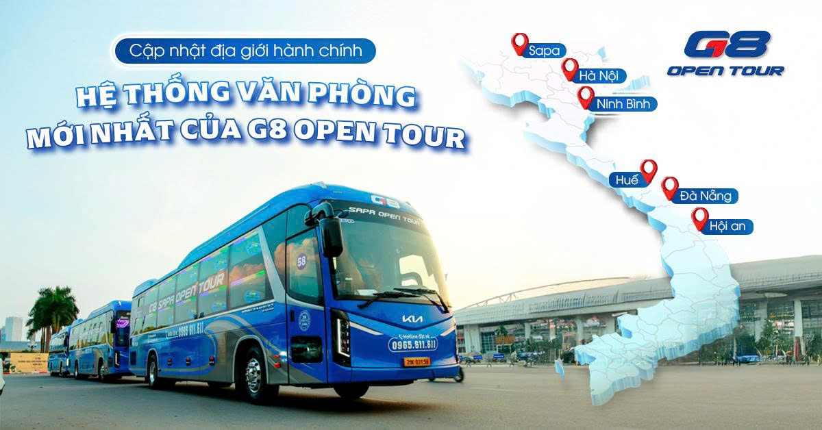 G8 Open Tour là người bạn đồng hành với dịch vụ vận chuyển đẳng cấp