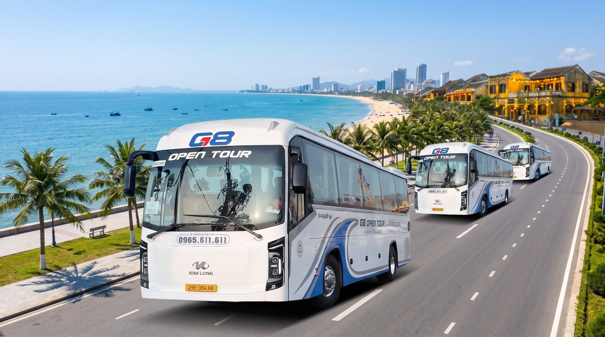 Tuyến Huế đi Đà Nẵng G8 Open Tour
