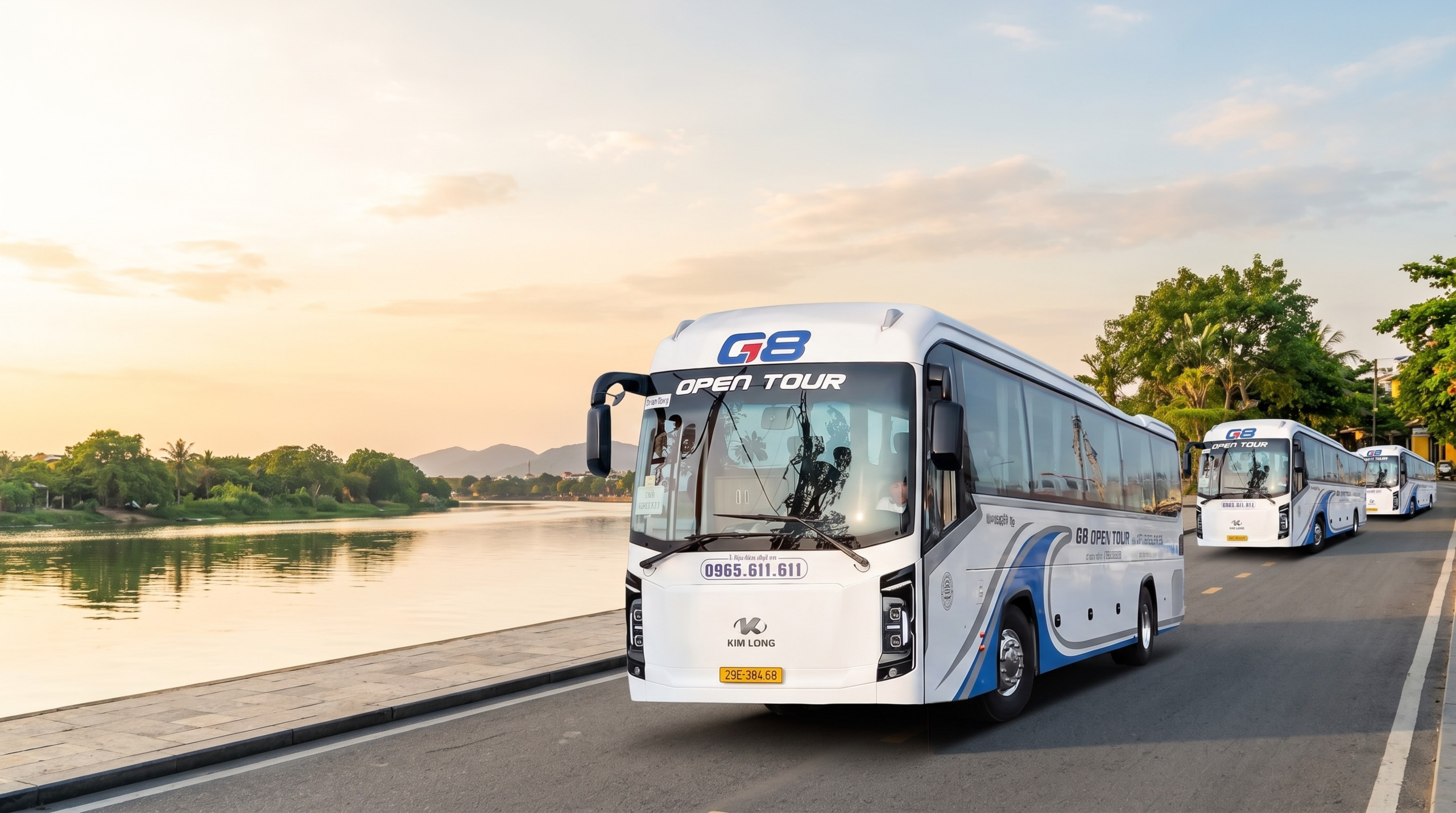 Xe Huế đi Hội An G8 Open Tour