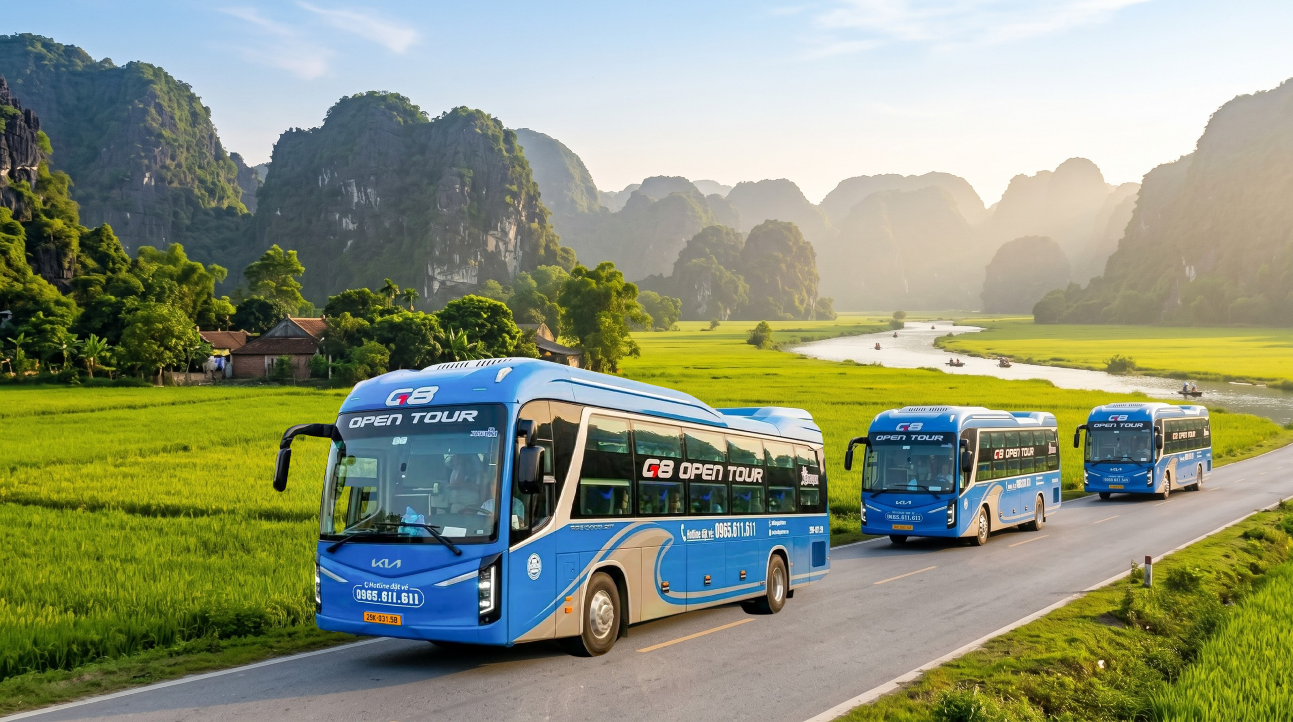 Xe Ninh Bình đi Đà Nẵng G8 Open Tour