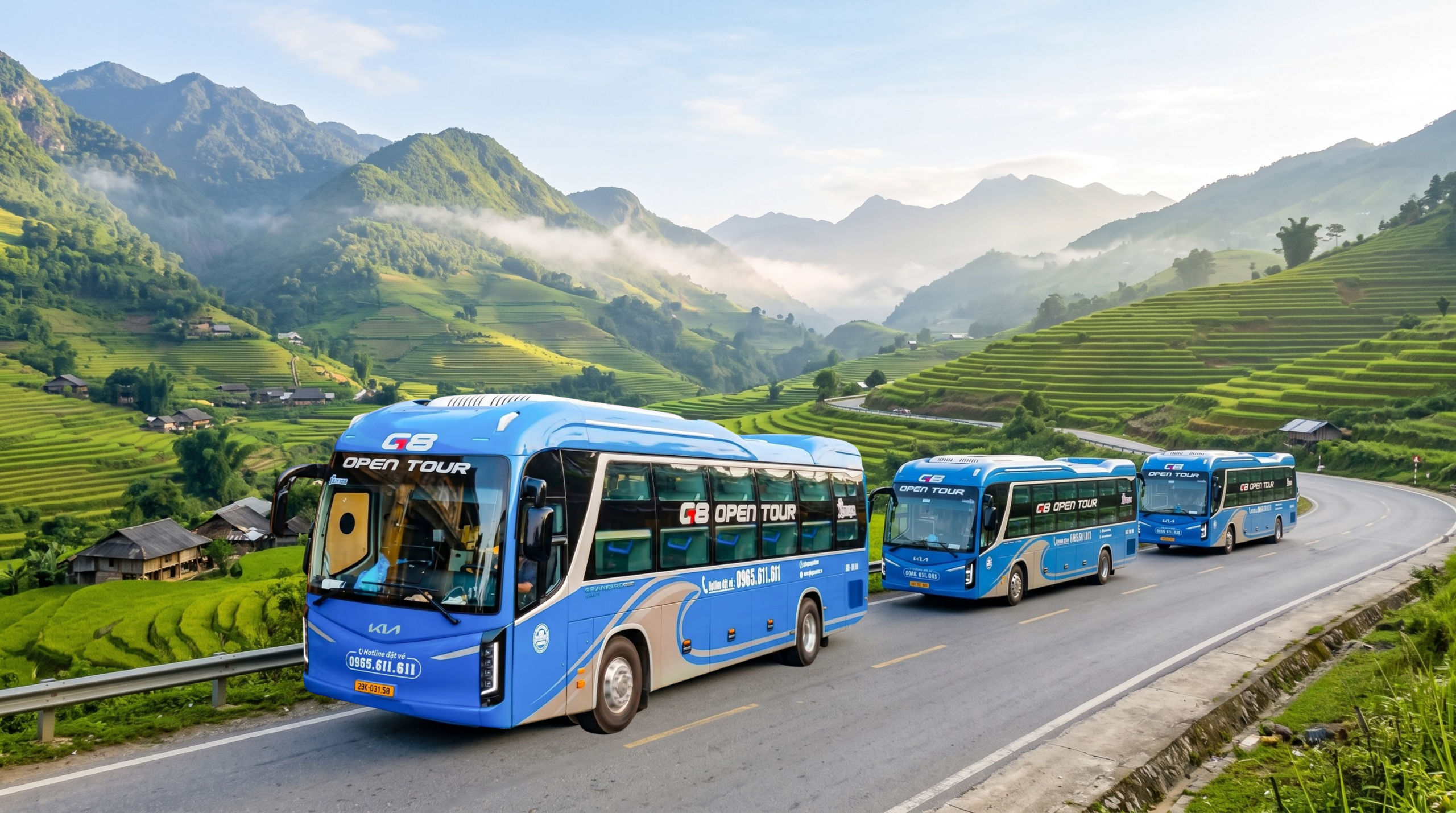 Xe Sapa đi Đà Nẵng Hội An G8 Open Tour